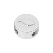 Rhd. Sølv led fisk rund TIML 8mm