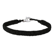 Håndflettet armbånd 16+0,5cm TIML sort