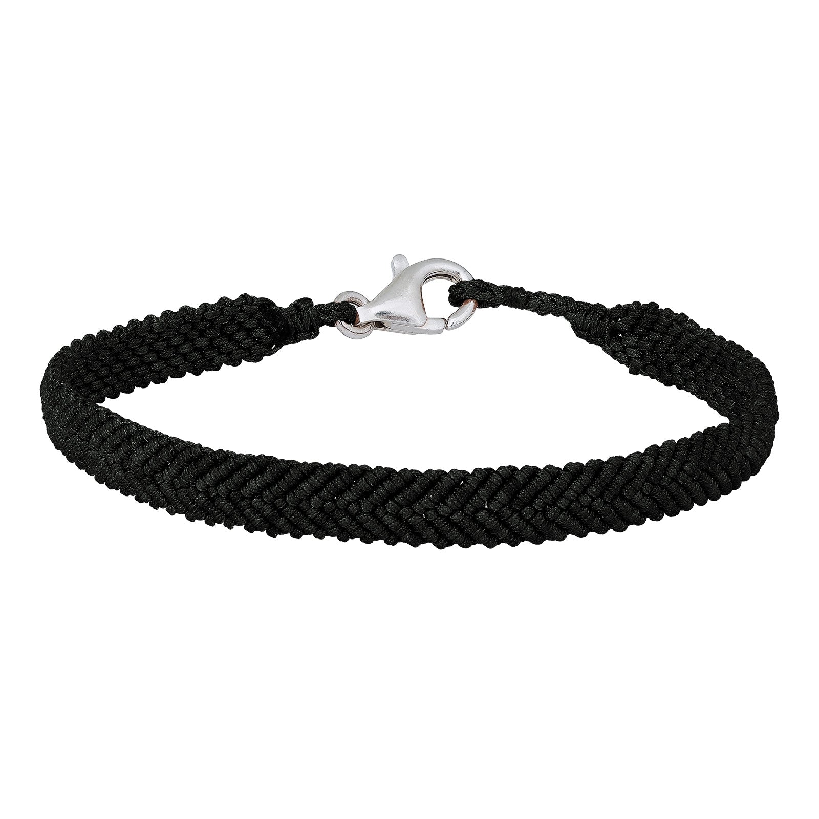 Håndflettet armbånd 18+0,5cm TIML sort
