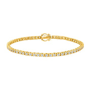14kt. guld tennisarmbånd dia. 2.0ct W/SI