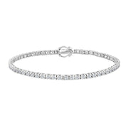 14kt. hvidgulds tennisarmbånd dia. 2.0ct W/SI