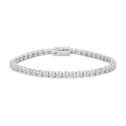14kt. hvidgulds tennisarmbånd dia. 4.0ct W/SI