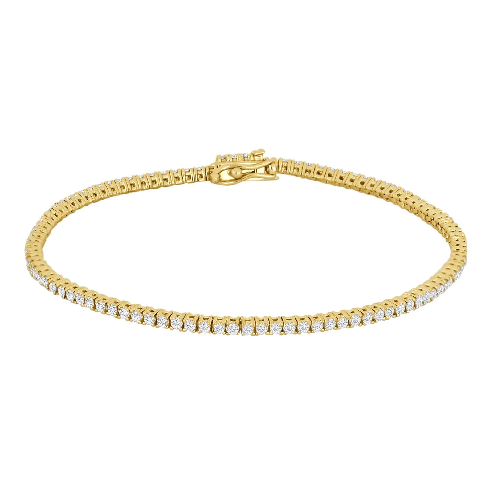 14kt. guld tennisarmbånd dia. 1.54ct W/SI