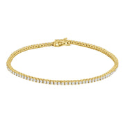14kt. guld tennisarmbånd dia. 1.54ct W/SI