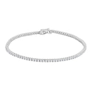 14kt. hvidgulds tennisarmbånd dia 1.54ct W/SI