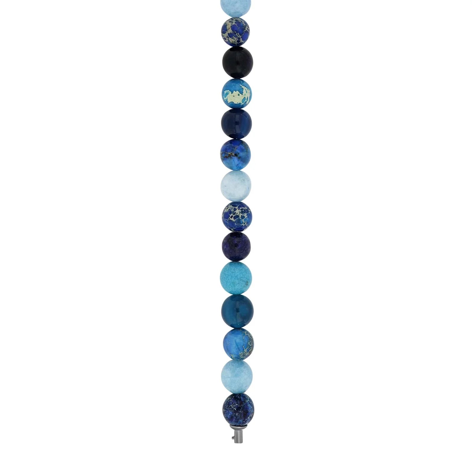 Lapis, sponge quartz, blå agat, howlite, lapis lazuril 10mm
