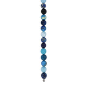Lapis, sponge quartz, blå agat, howlite, lapis lazuril 10mm