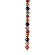 Sun stone, karneol, granat, MOP 12mm system-kæde