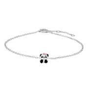 Rhd. Silver bracelet panda