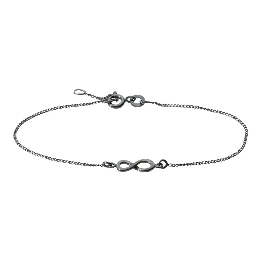 Oxyderet sølv armbånd ETERNITY52, uendelighedstegn