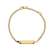 8kt gold bracelet w/plate