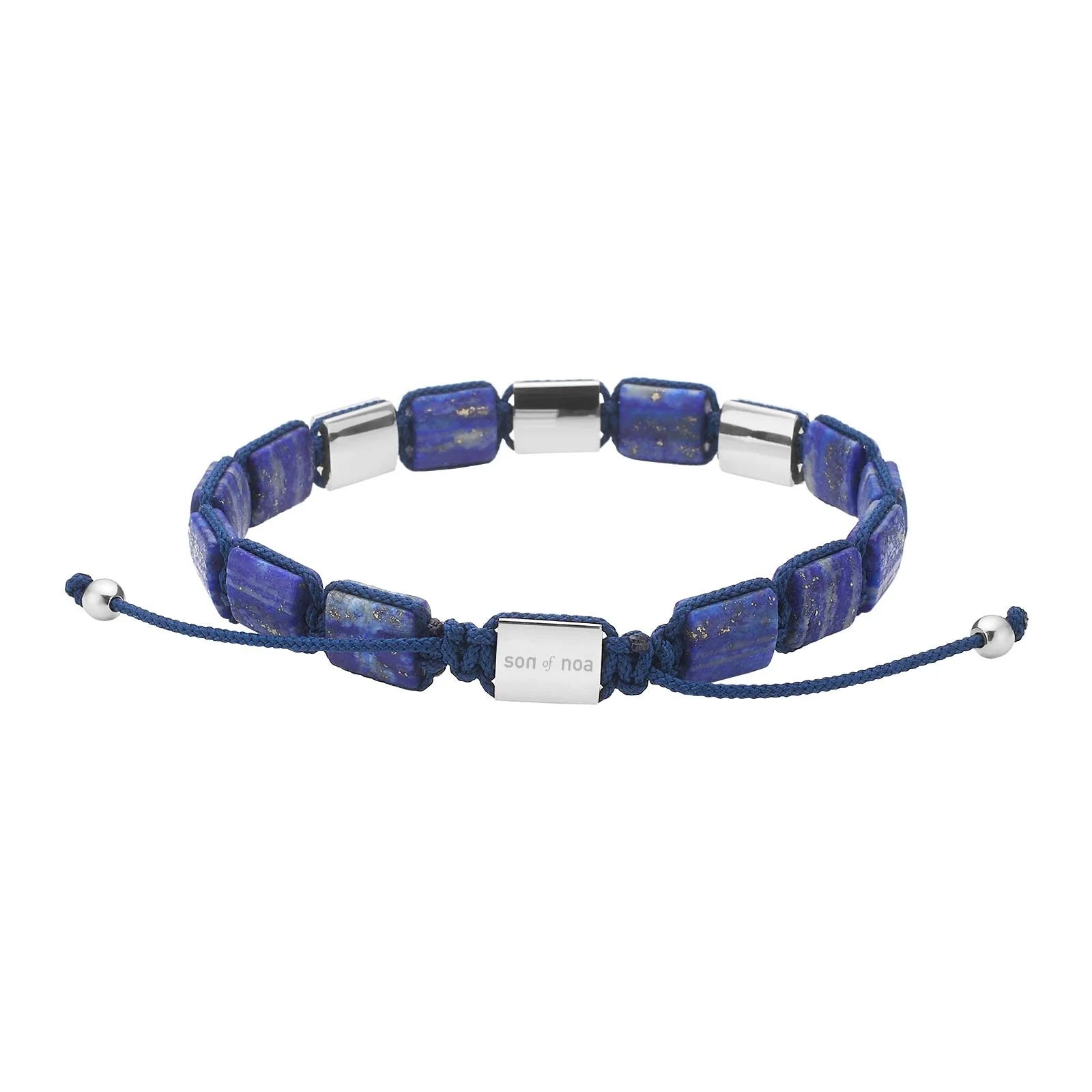 SON armbånd lapis og stål