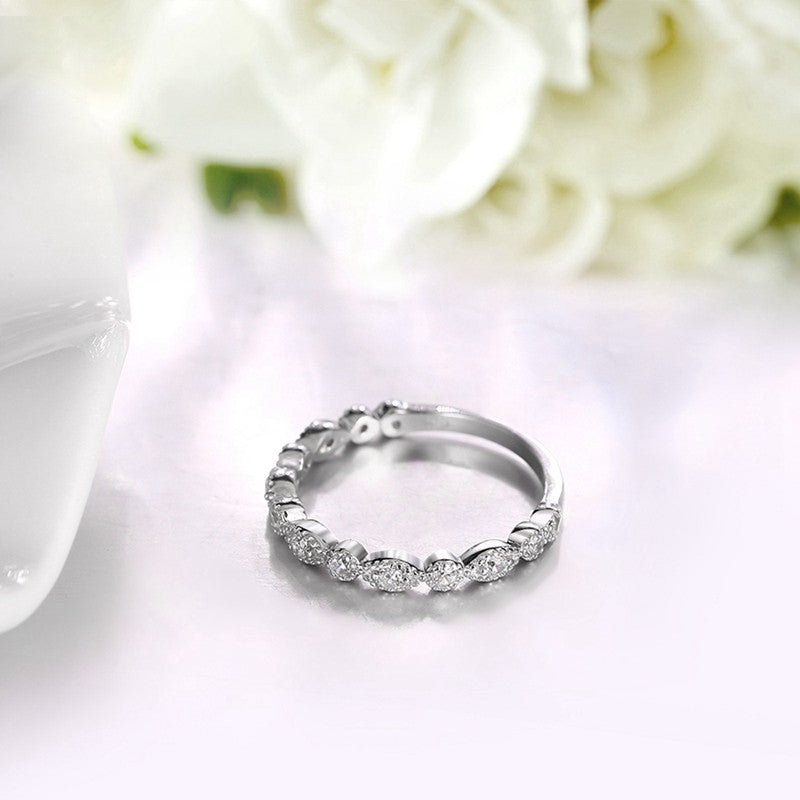 Sølv ring med zirconia