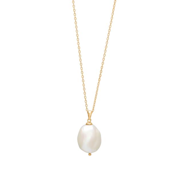 Forgyldt sølvkæde BAROQUE52 perle 20mm
