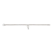 Rhodium silver bracelet w/pacifier
