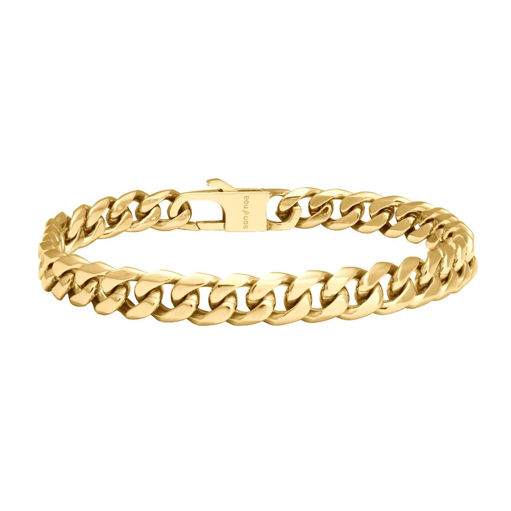 SON armbånd stål blank IPGold