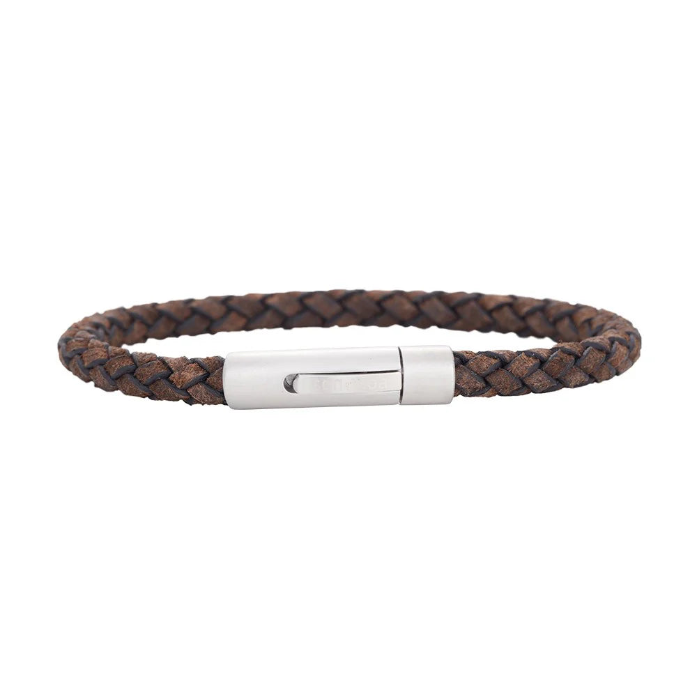 SON armbånd mørkebrun kalveskind