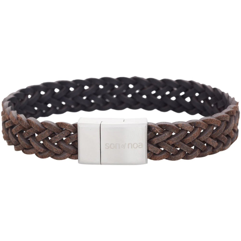 SON armbånd mørkebrun kalveskind