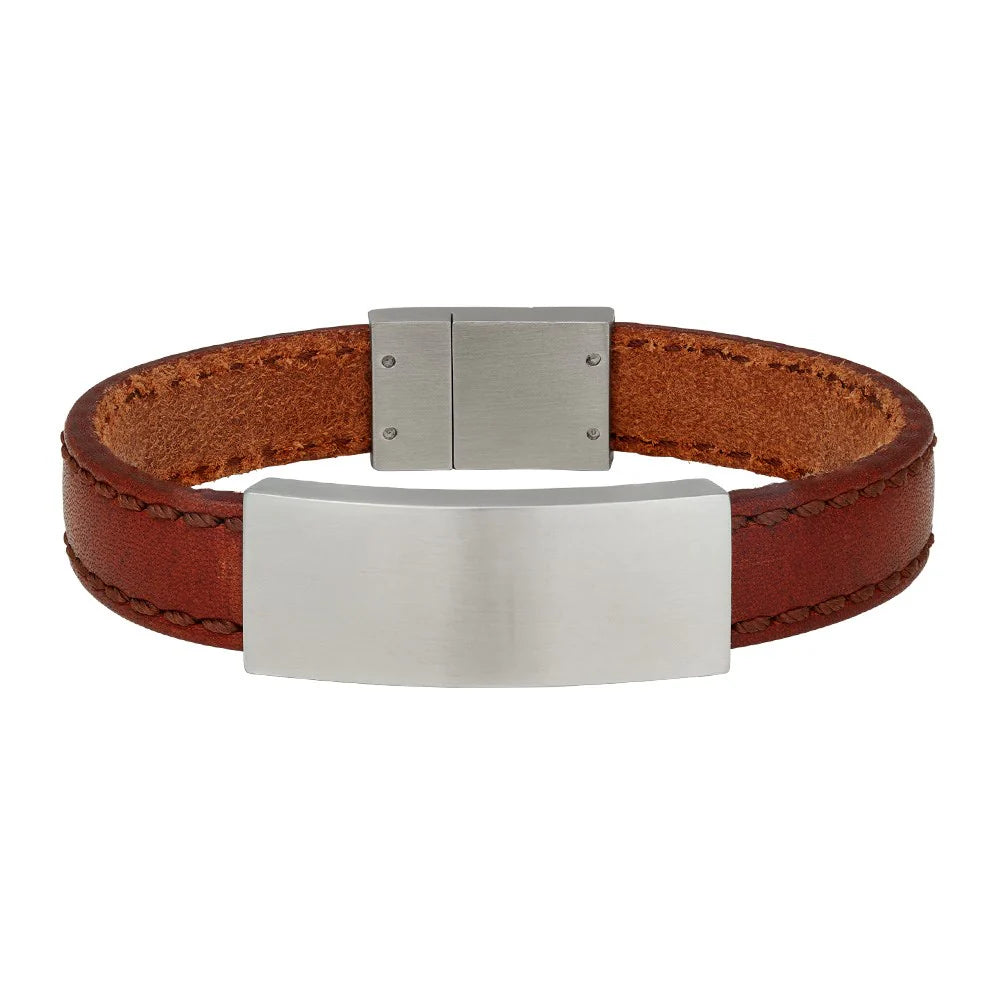 SON armbånd brun kalveskind 12mm