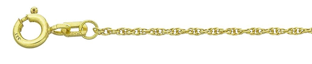 Halskæde i 8 karat guld, dobbelt ankerkæde 1,20 mm