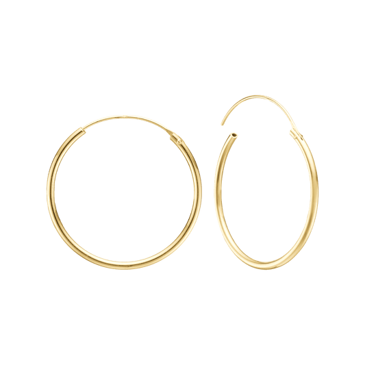 8KT CREOL 24,5MM, TRÅD 1,4MM M/VIPPELÅS