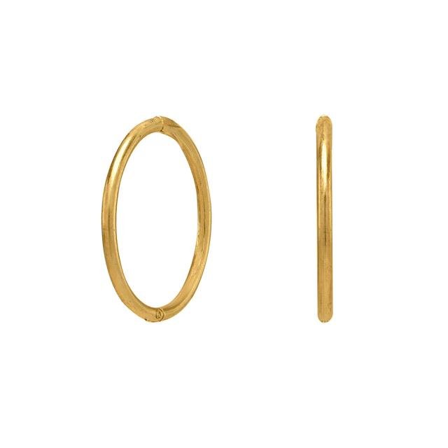 8kt. Guld creol 12mm dia. 1mm tråd - Urma.dk