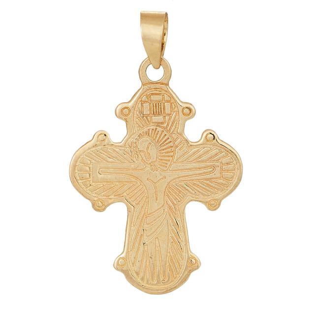 8kt guld dagmarkors blank 21mm - Urma.dk