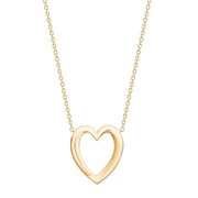 8kt. guld hjertevedhæng inkl. forg. kæde - Urma.dk