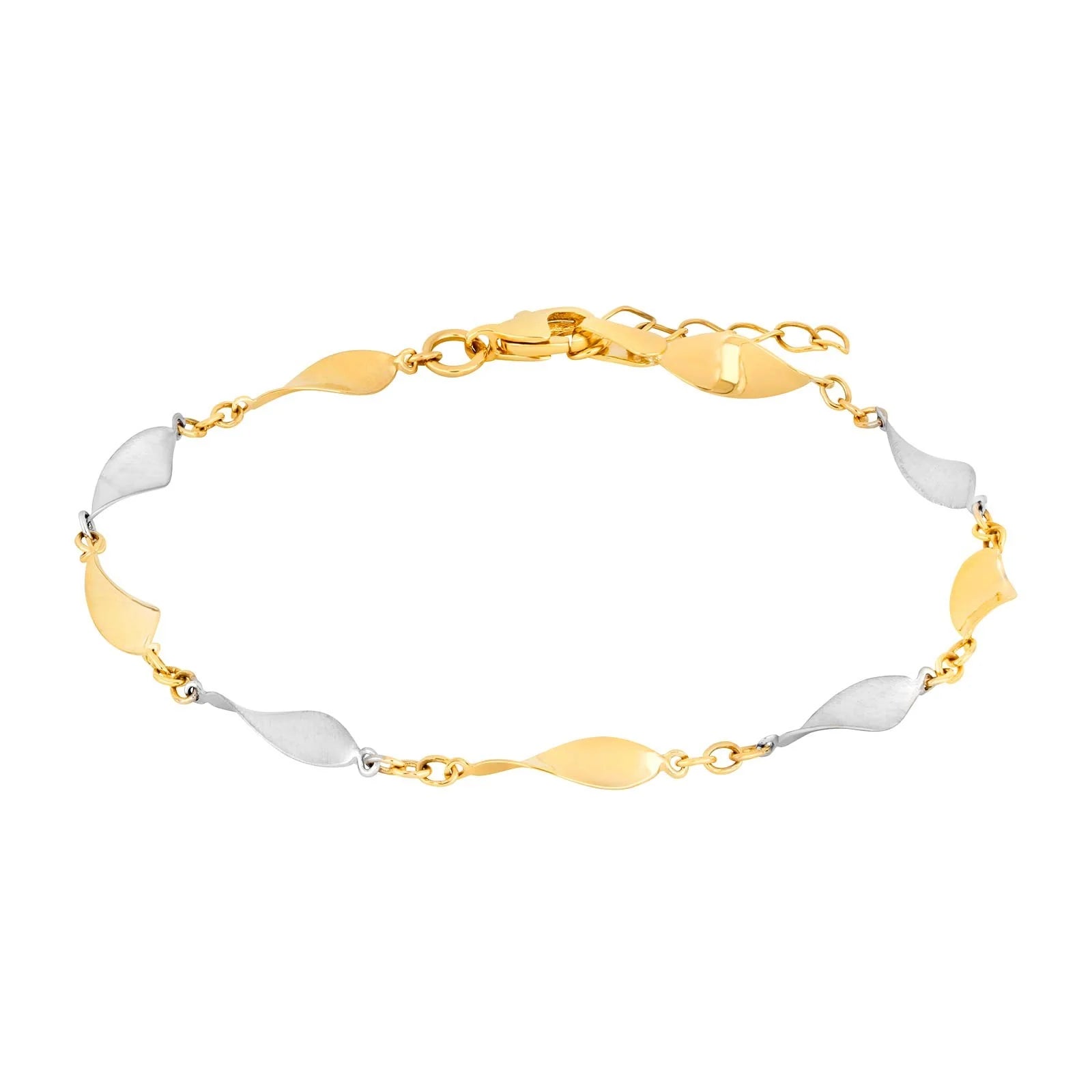 8kt. guldarmbånd bicolor - Urma.dk