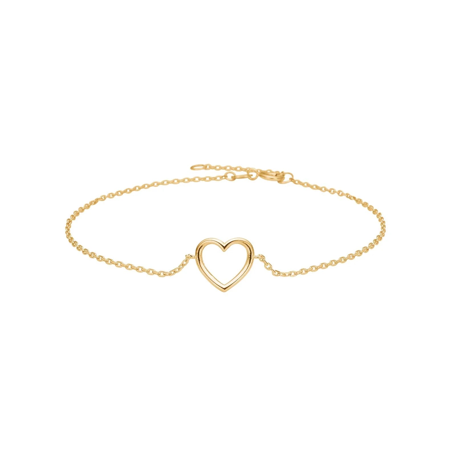 8kt. guldarmbånd m/hjerte - Urma.dk