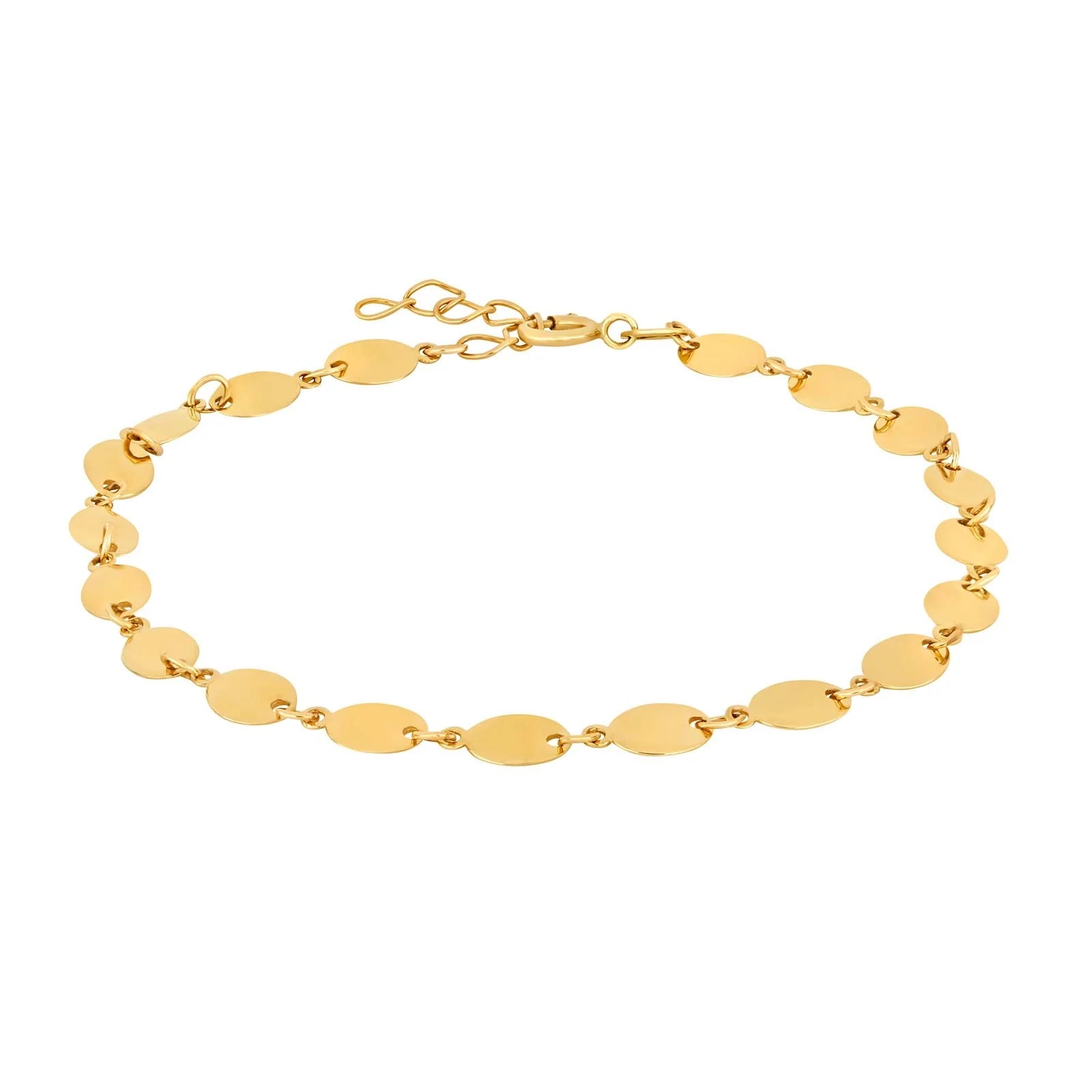 8kt. guldarmbånd ovale led - Urma.dk