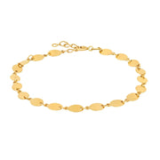 8kt. guldarmbånd ovale led - Urma.dk