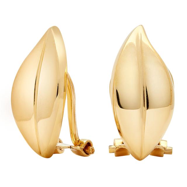 8kt. guldclips øje 17mm - Urma.dk