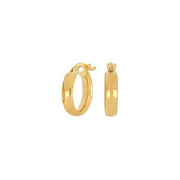 8kt. guldcreoler 13mm - Urma.dk