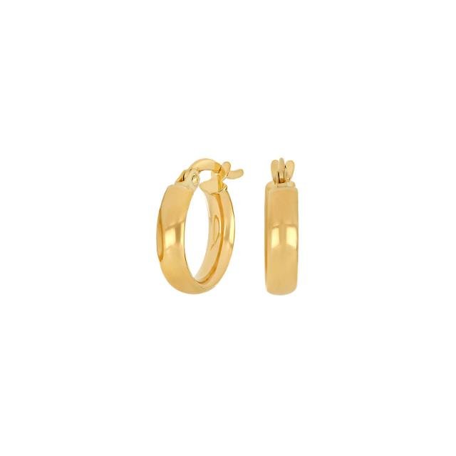 8kt. guldcreoler 13mm - Urma.dk