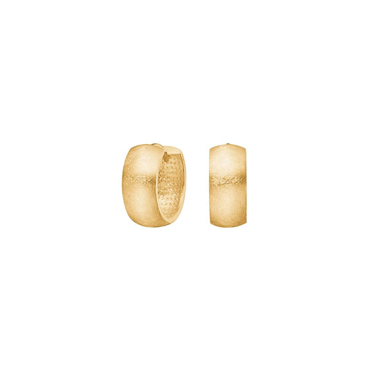 8kt. guldcreoler 13mm - Urma.dk