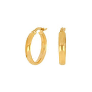 8kt. guldcreoler 18mm - Urma.dk