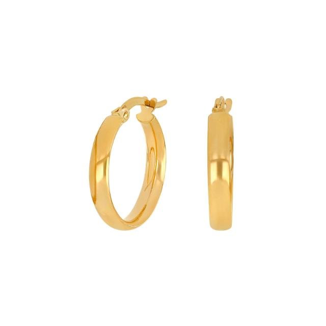 8kt. guldcreoler 18mm - Urma.dk