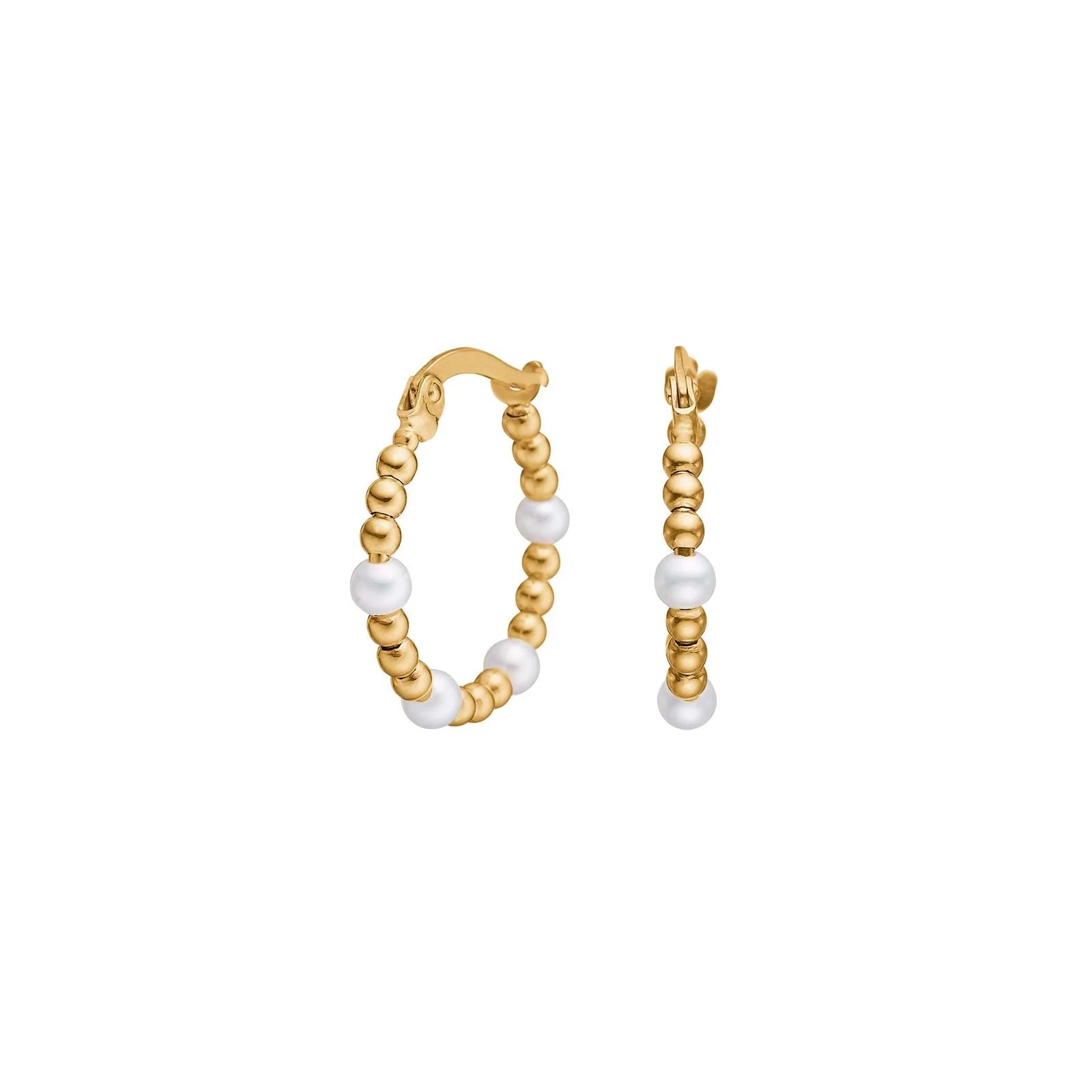 8kt. guldcreoler m. fvkp - Urma.dk