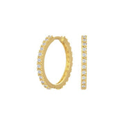 8kt. guldcreoler m/cz 18mm - Urma.dk