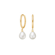 8kt. guldcreoler m/fvkp. - Urma.dk