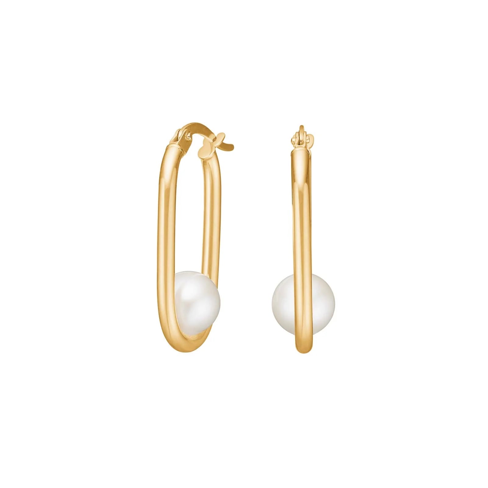 8kt. guldcreoler m/fvkp. - Urma.dk