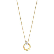 8kt. guldhalskæde m/cz - Urma.dk