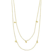 8kt. guldhalskæde m/kugle - 2 længder - Urma.dk