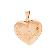 8kt. guldhjerte m/gravering 17x12mm - Urma.dk