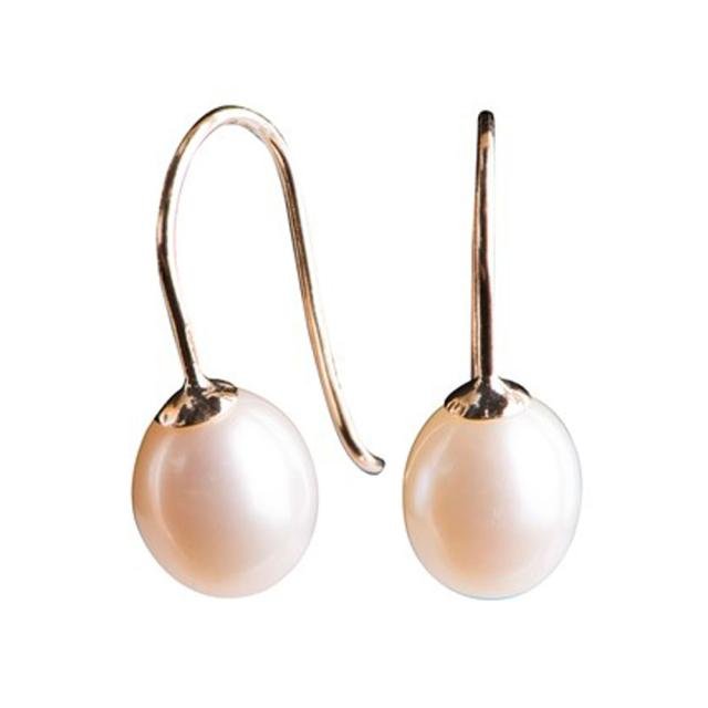 8kt. guldørebøjle m/ferskvandsperle - Urma.dk