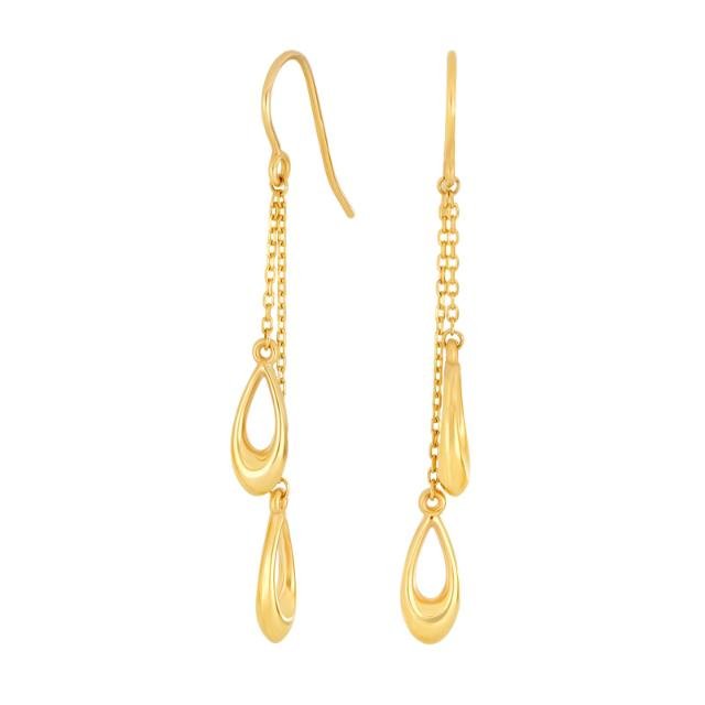 8kt. guldørehænger åbne led - Urma.dk