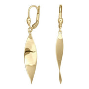 8kt. guldørehænger buet øje - Urma.dk