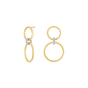 8kt. Guldørehænger, cirkler m. cz - Urma.dk