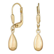 8kt. guldørehænger dråbe 10x5mm - Urma.dk